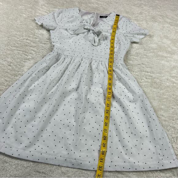 MGP the Label white and black polka dot a line dress, size 6 - Picture 4 of 7